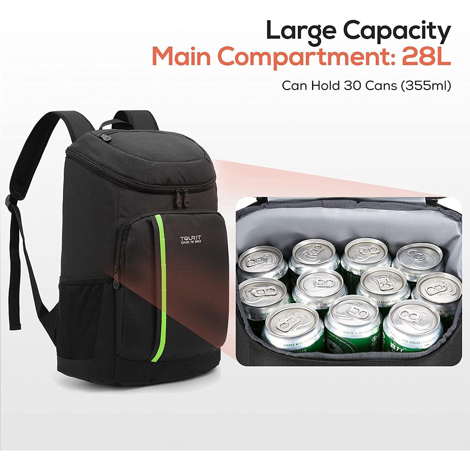 Cooler Backpack 30 Cans Lightweight Insulated