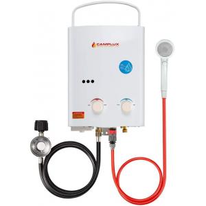 Camplux 5L Outdoor Portable Water Heater,1.32 GPM Tankless Propane Gas Water Heater