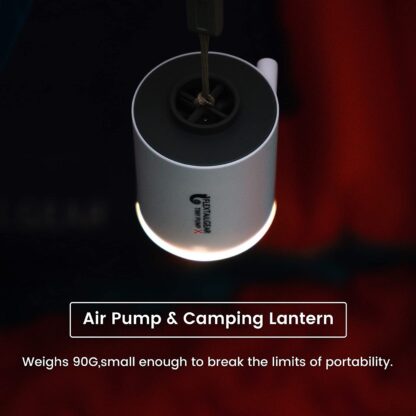 FLEXTAILGEAR Tiny Pump Portable Air Pump Ultra-Mini Air Pump with 1300mAh Battery USB Rechargeable Battery Light
