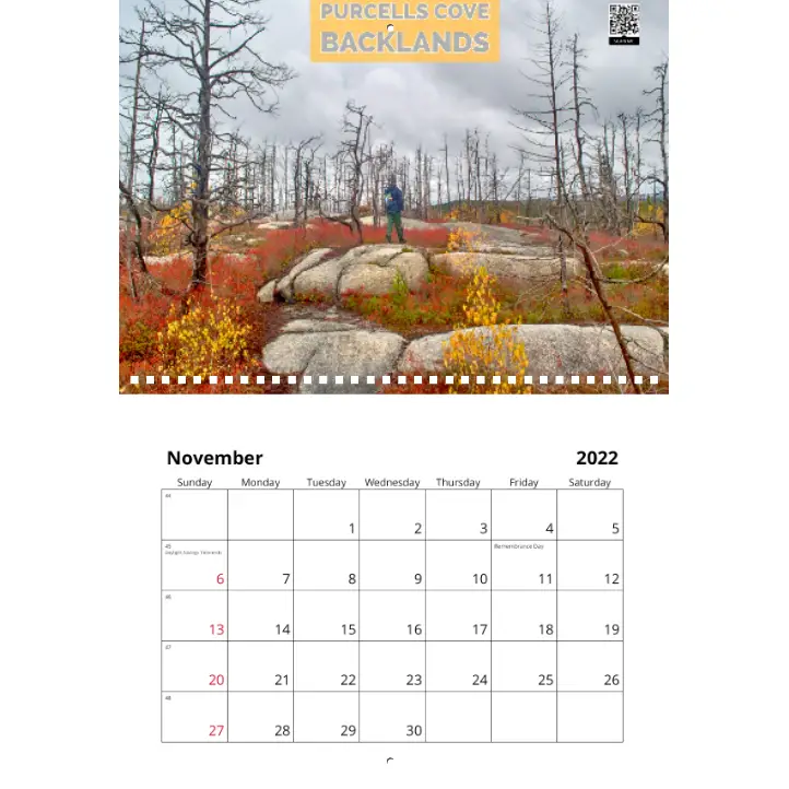 Halifax Trails Nova Scotia Calendar 2022