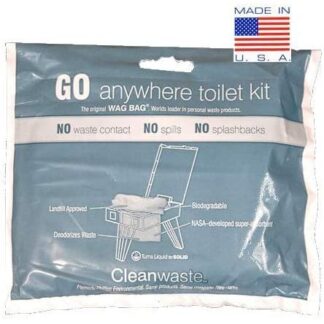 12 Pack GO Anywhere Lightweight Portable Toilet Refill Kit for Camping