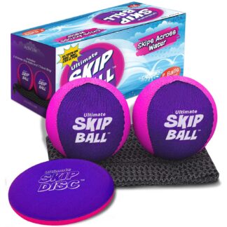 The Ultimate Skip Ball, Water Bouncing Ball (2 Pack + Skip Disc ...