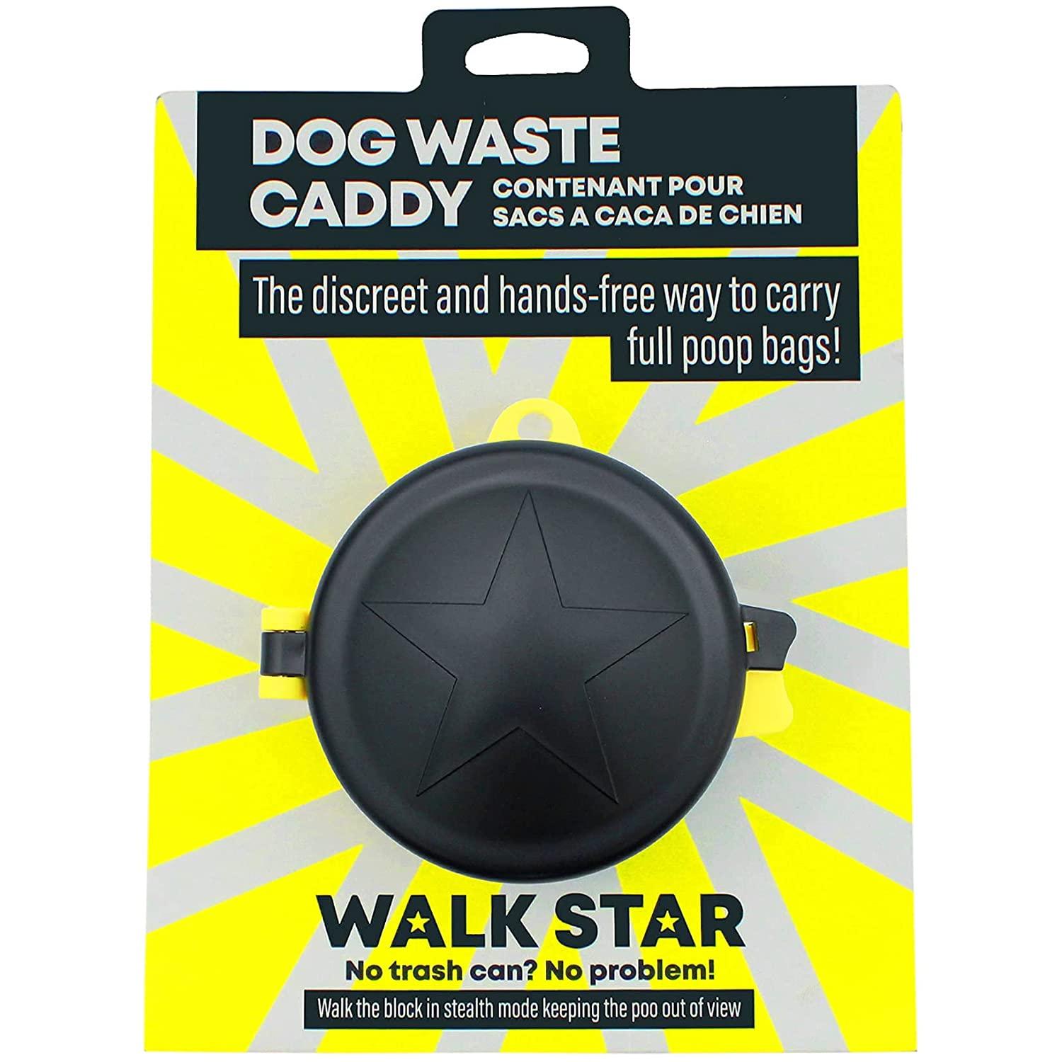 Walk Star Expandable Dog Waste Caddy, Full Poop Bag Carrier Holds Smelly Poop Bags Locking in Odours and Germs