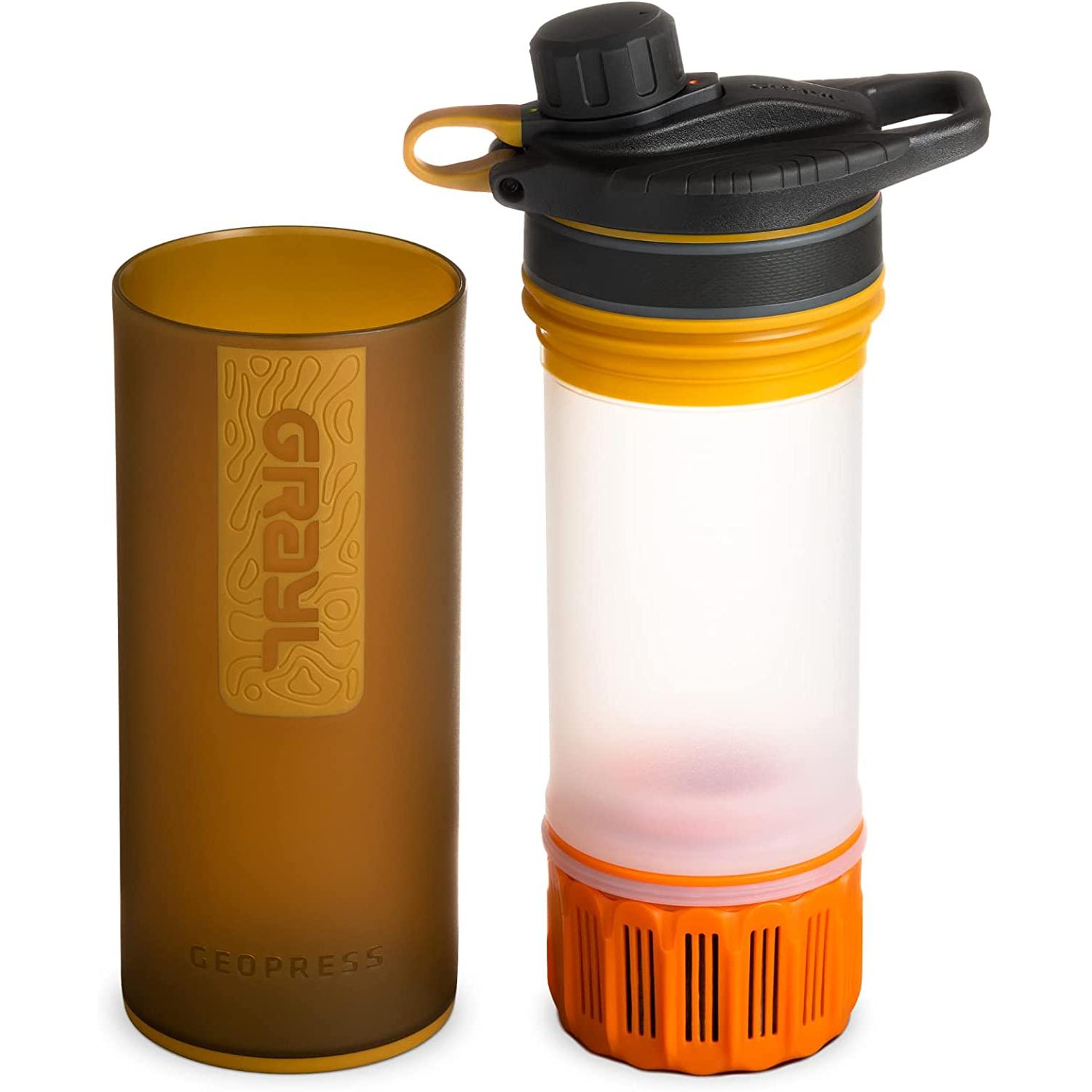 GRAYL Geopress 24 oz Water Purifier for Global Travel, Backpacking, Hiking, and Survival
