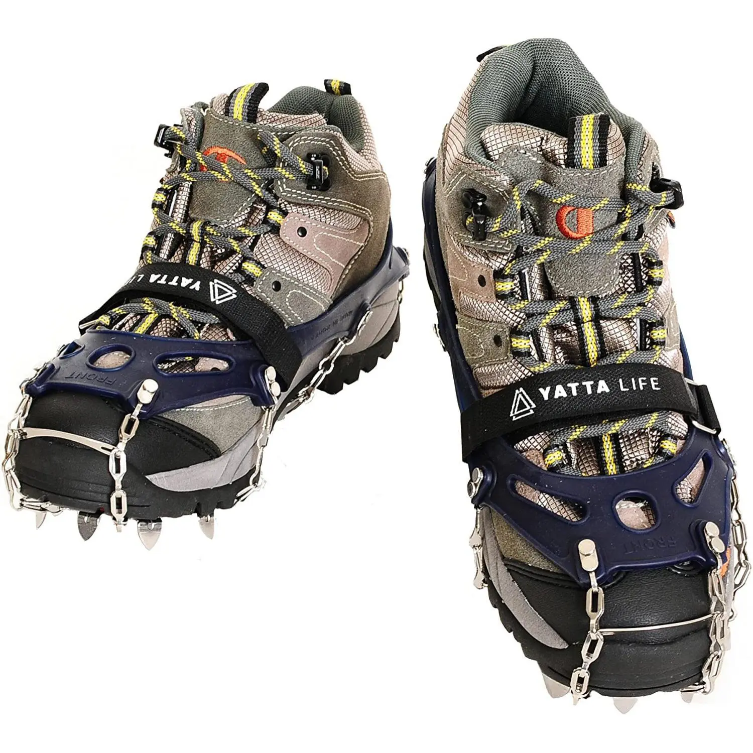 Yatta Life Trail Spikes Crampons for Trail Running, Hiking, Ice Fishing and Climbing