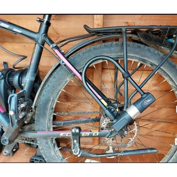 Heavy-Duty Bicycle U-Lock & Cable w/Mounting Bracket