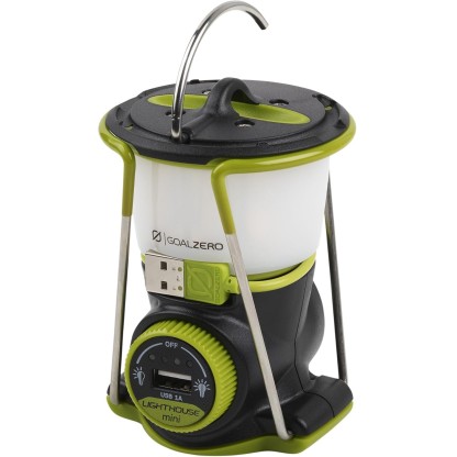 Goal Zero Lighthouse Mini Core Lantern, Small Solar-Powered and USB Lantern for Camping and Emergency Use