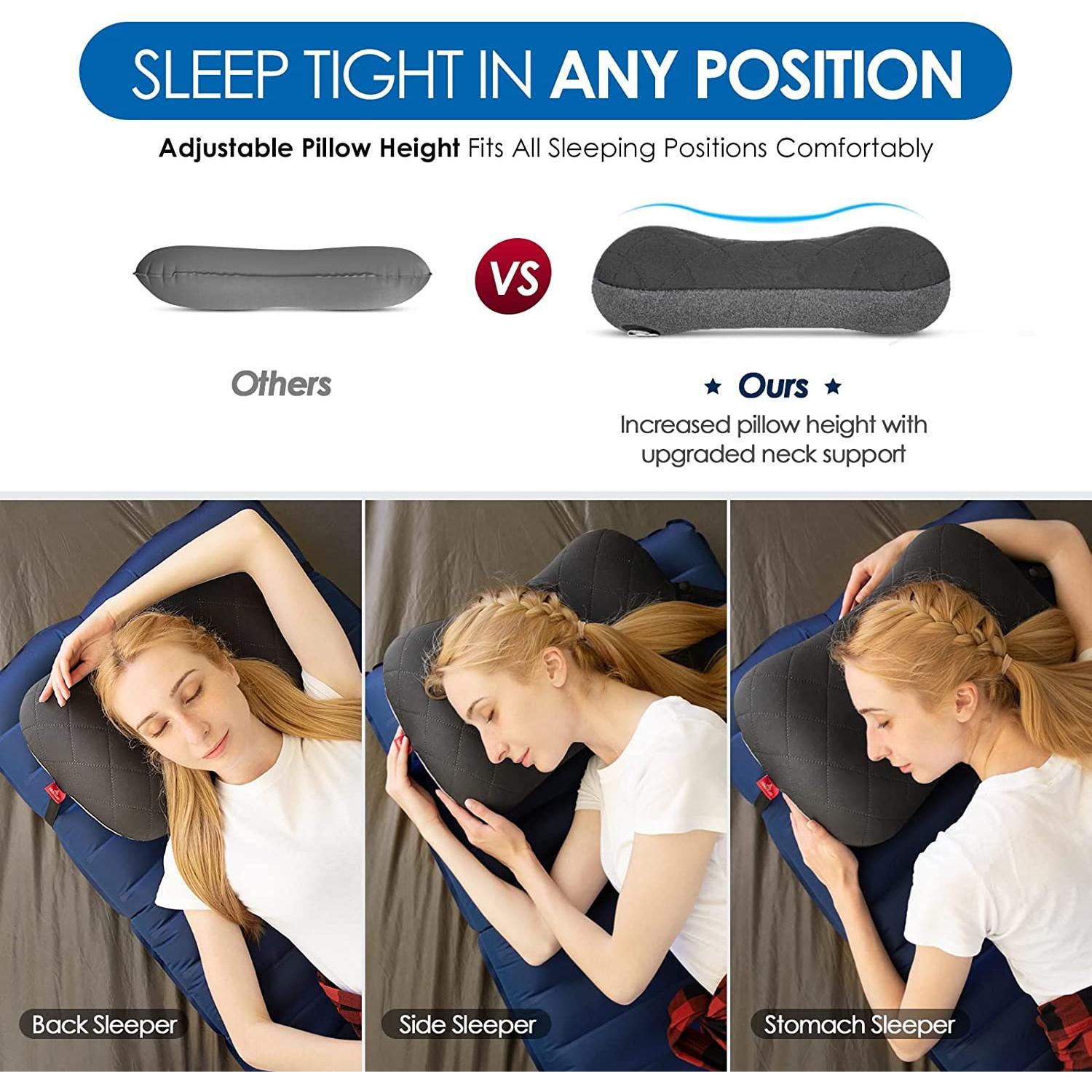 Hikenture Ultralight Camping Pillow with Removable