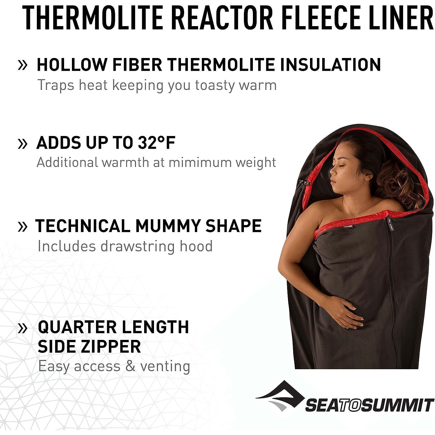 Sea to Summit Reactor Insulated Sleeping Bag Liner, Fleece (79 x 28)