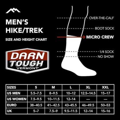 Darn Tough 1466 Men's Merino Wool Micro Crew Sock Cushion