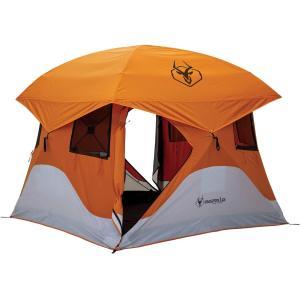 Gazelle 4 Man Camping Hub Tent Orange