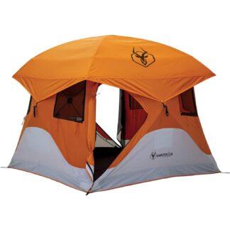 Gazelle 4 Man Camping Hub Tent Orange