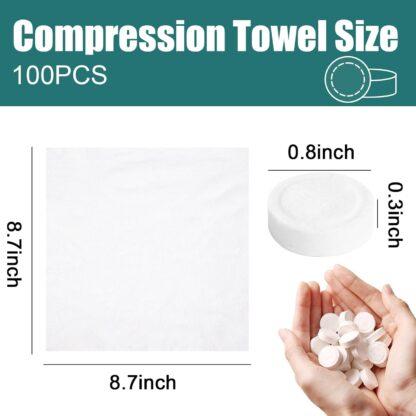 BigOtters Compressed Towels, 100PCS