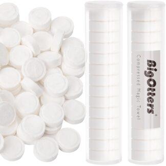 BigOtters Compressed Towels, 100PCS