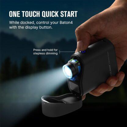 OLIGHT Baton4 Premium Edition LED Rechargeable Flashlight 1300 Lumens