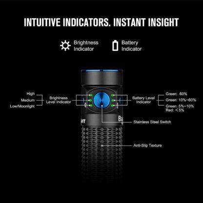 OLIGHT Baton4 Premium Edition LED Rechargeable Flashlight 1300 Lumens