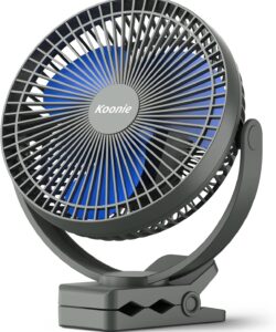 Rechargeable Portable Fan, 8-Inch Battery Operated Small Clip