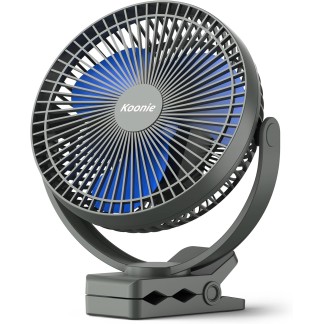 Rechargeable Portable Fan, 8-Inch Battery Operated Small Clip