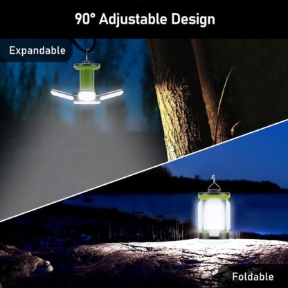 amping Lantern Rechargeable, Camping Lights Lamp-7 Light Modes 60 LED Ultra Bright LED Tent Light 10+ Hrs Runtime