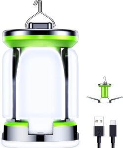 amping Lantern Rechargeable, Camping Lights Lamp-7 Light Modes 60 LED Ultra Bright LED Tent Light 10+ Hrs Runtime