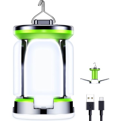 amping Lantern Rechargeable, Camping Lights Lamp-7 Light Modes 60 LED Ultra Bright LED Tent Light 10+ Hrs Runtime