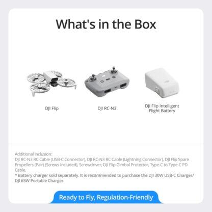 DJI Flip (RC-N3), Drone with 4K UHD Camera