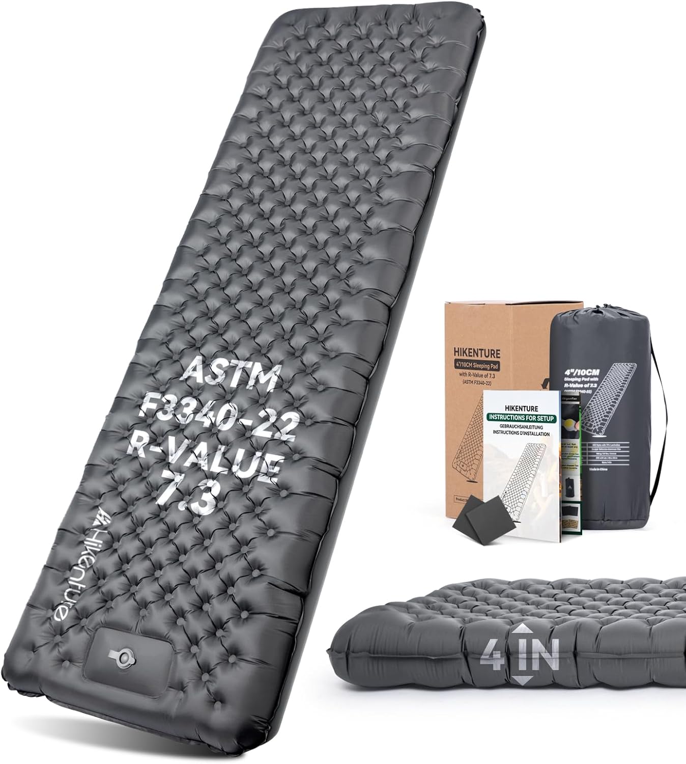 Hikenture 7.3 R-Value Insulated Sleeping Pad