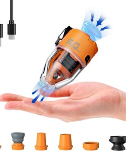 FLEXTAILGEAR MAX Pump 3 Portable Air Pump, 5KPA Air Pump for Inflatables with Camping Light, Rechargeable Air Mattress Pump,6 Nozzles to Inflate Deflate for Pool Floats Air Mattress Inflatable Boat