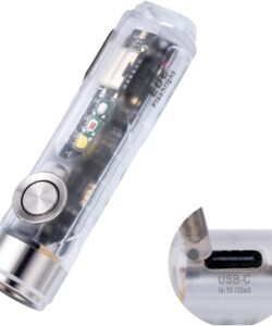 RovyVon Aurora A8 4th Gen USB C Keychain Flashlights Rechargeable, 650 Lumens