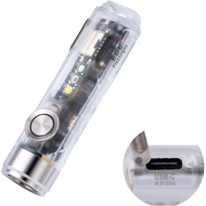 RovyVon Aurora A8 4th Gen USB C Keychain Flashlights Rechargeable, 650 Lumens