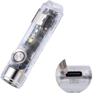 RovyVon Aurora A8 4th Gen USB C Keychain Flashlights Rechargeable, 650 Lumens