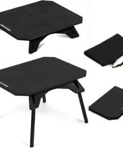 TOPCHANCES Folding Outdoor Camping Table,Ultralight Aluminum Camping Side Table,Portable Beach Table Roll Up Camping Table with Carrying Bag for Camping Beach Picnic Grilling Hiking FishingTravel