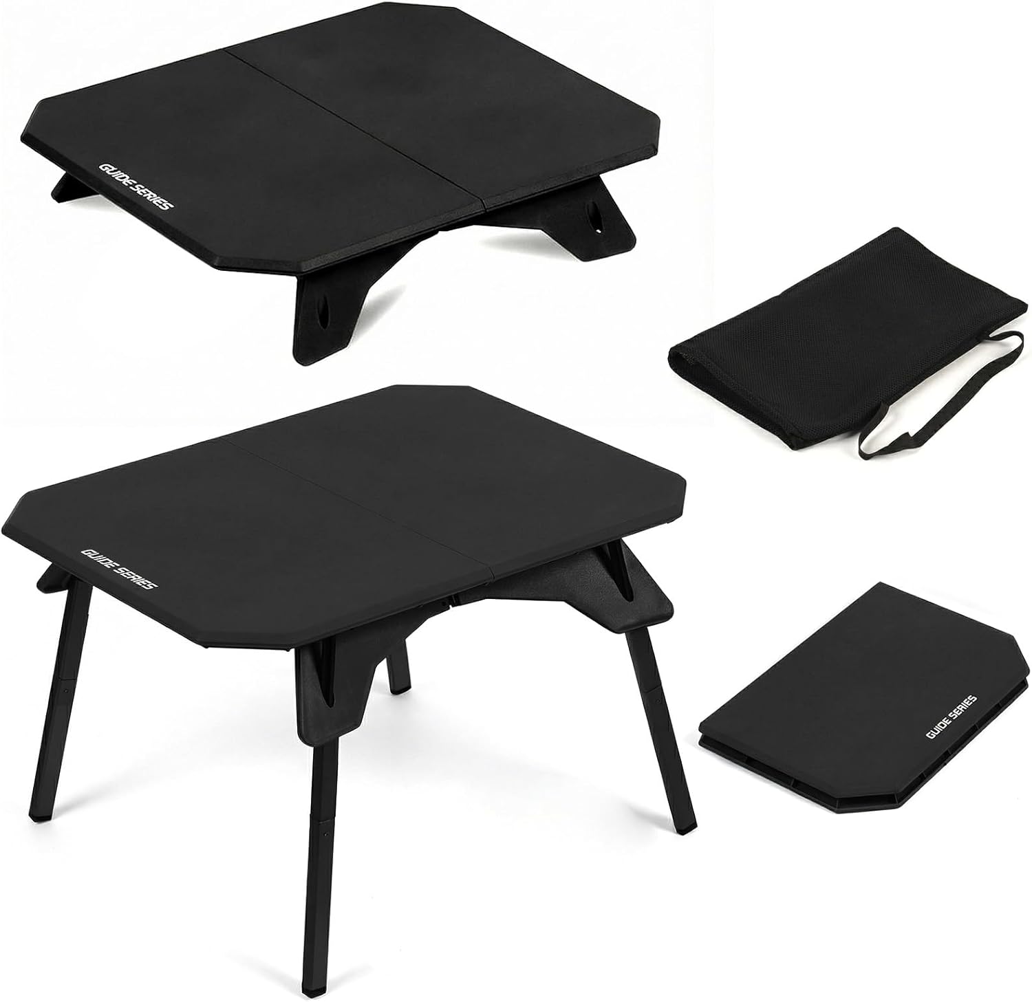 TOPCHANCES Folding Outdoor Camping Table,Ultralight Aluminum Camping Side Table,Portable Beach Table Roll Up Camping Table with Carrying Bag for Camping Beach Picnic Grilling Hiking FishingTravel