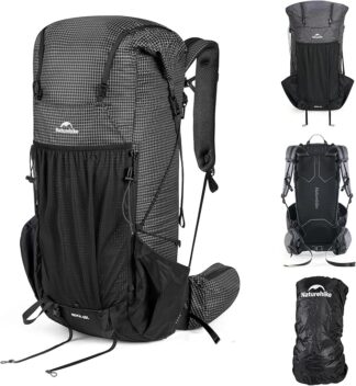 Naturehike 45L/60L Rock 2.0 Upgraded Internal Frame Hiking Ultralight Backpack