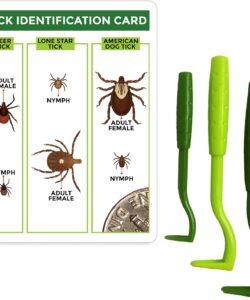 TickCheck Tick Remover Value 3 Pack - Tick Remover Tools + Tick Identification Card