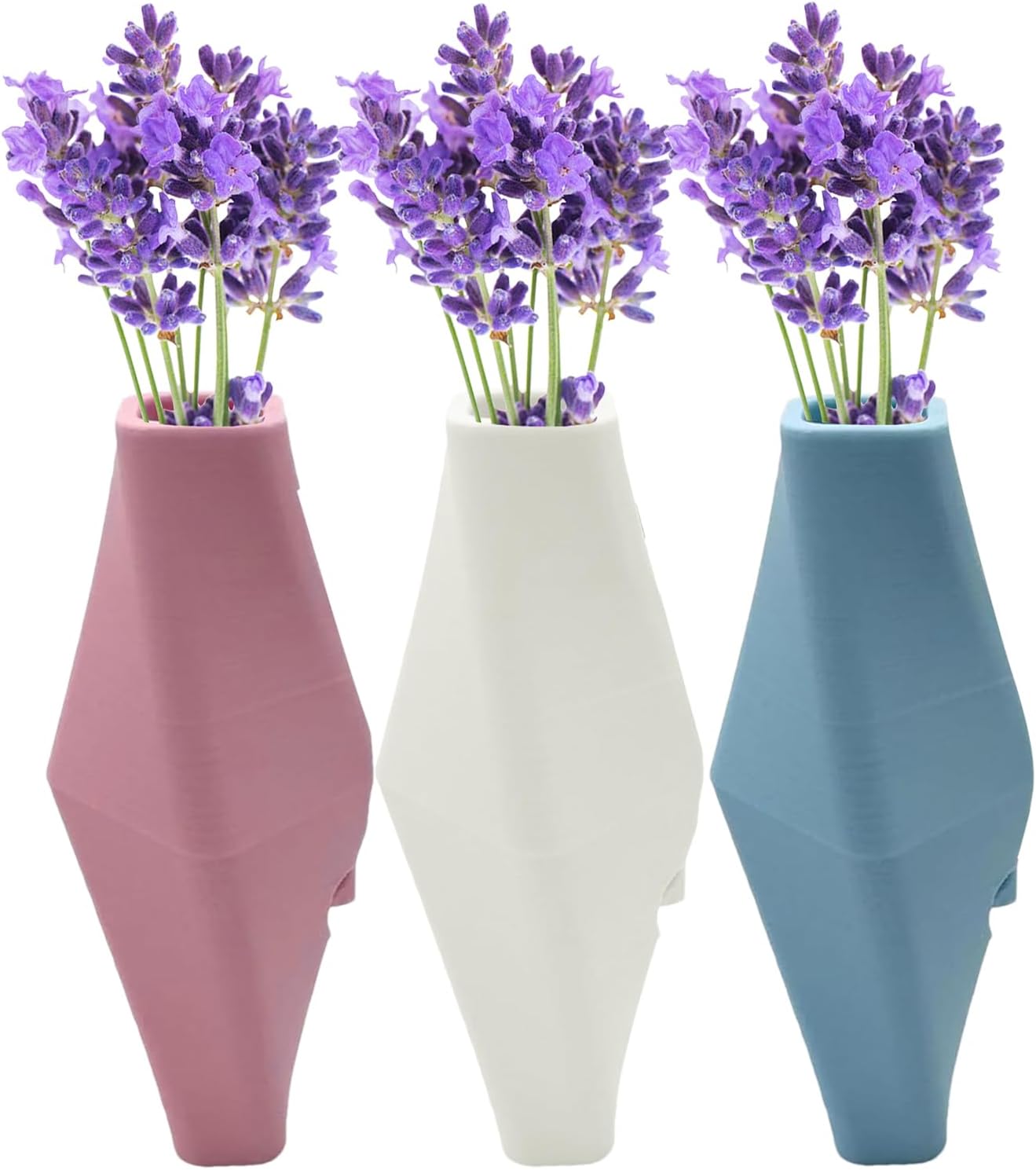 Flower Vase for Handlebars Removable Silicone Geometric Design Bike Vase