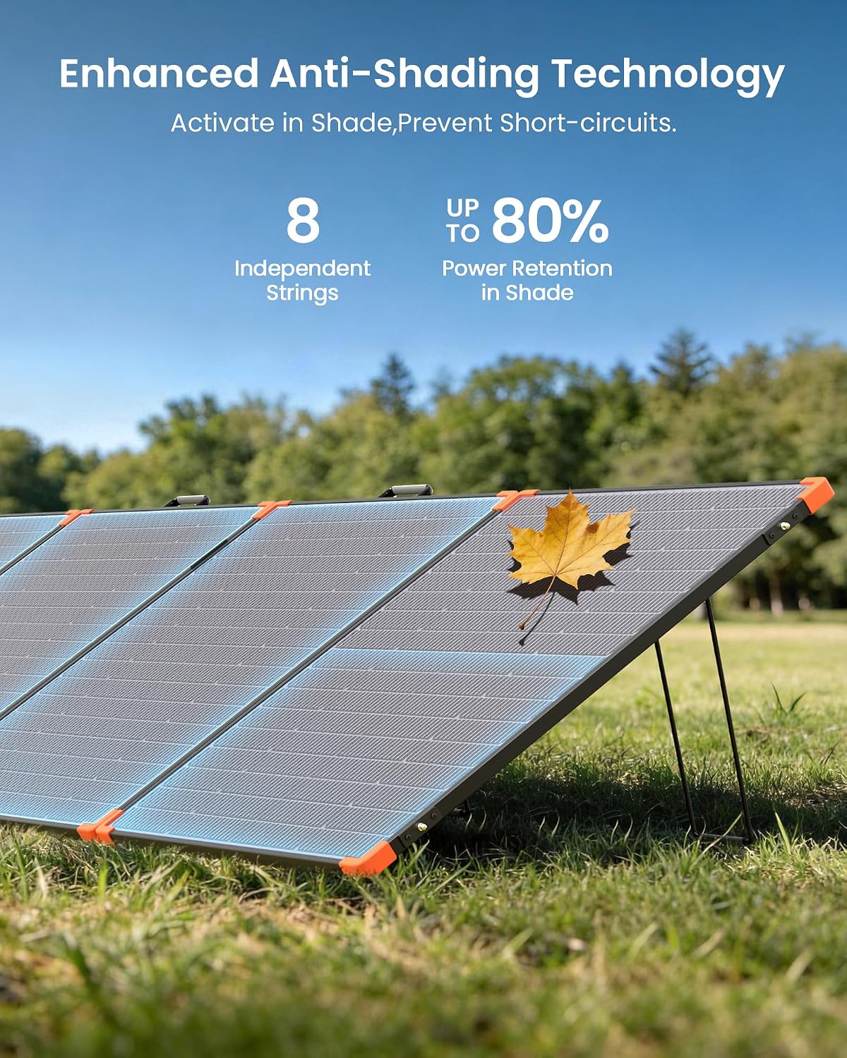 ZOUPW 450W Portable Solar Panel N-Type 16BB for Power Station