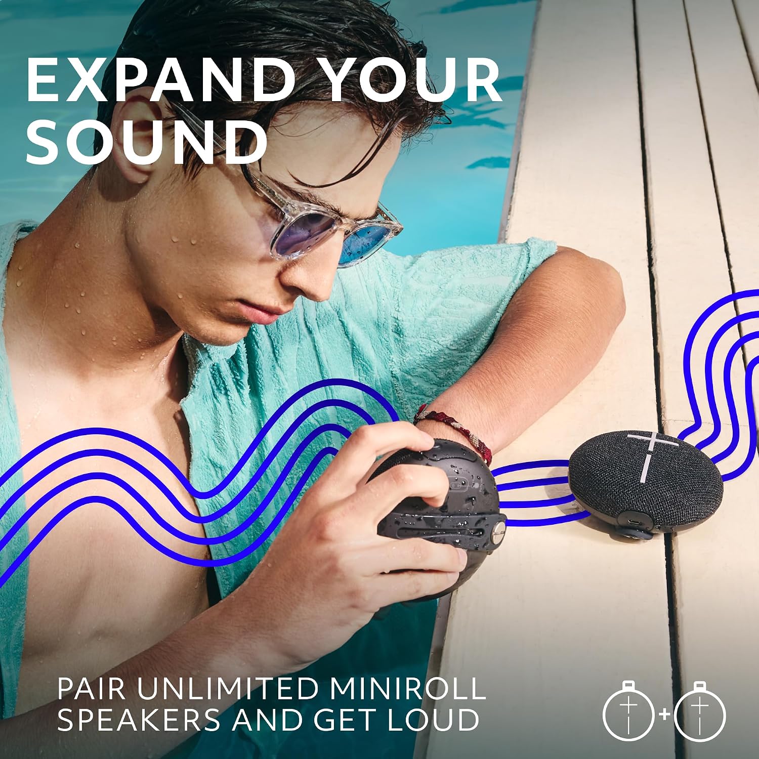 Ultimate Ears MINIROLL Ultra Portable Waterproof Speaker